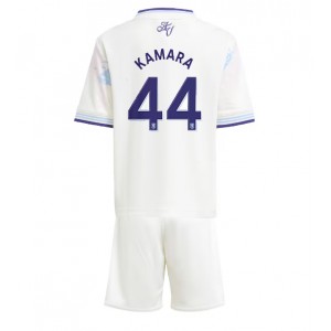 Fotbalové Dres Aston Villa Boubacar Kamara #44 Dětské Třetí Oblečení 2025-26 Krátký Rukáv (+ trenýrky)